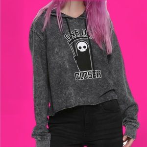 Grey hoodie hot topic